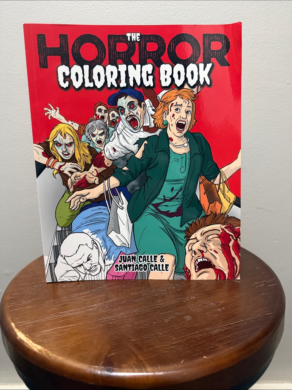 Two Horror Coloring Books & Horror Sticker Book